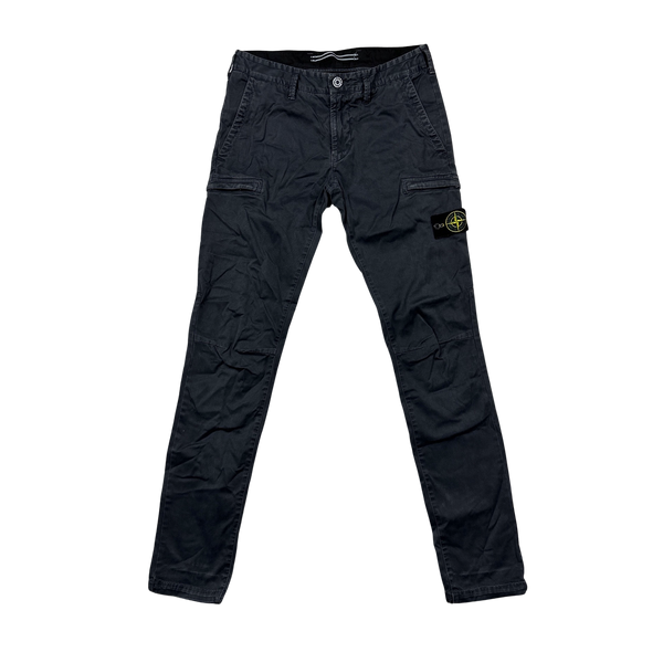 Stone Island 2021 Charcoal Grey SK Cargo Trousers - 30"