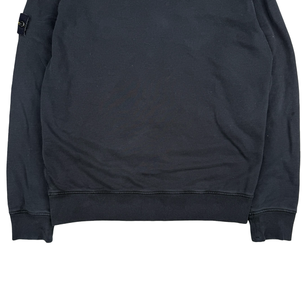Stone Island 2020 Black Zipped Cotton Hoodie - Large