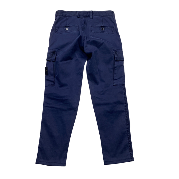 Stone Island Blue Cargo Trousers - 31"