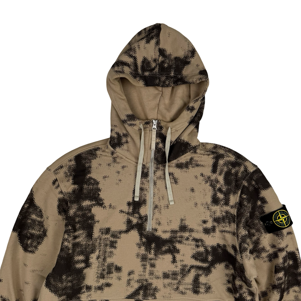 Stone Island 2024 Organic Camouflage Pullover Hoodie - Medium