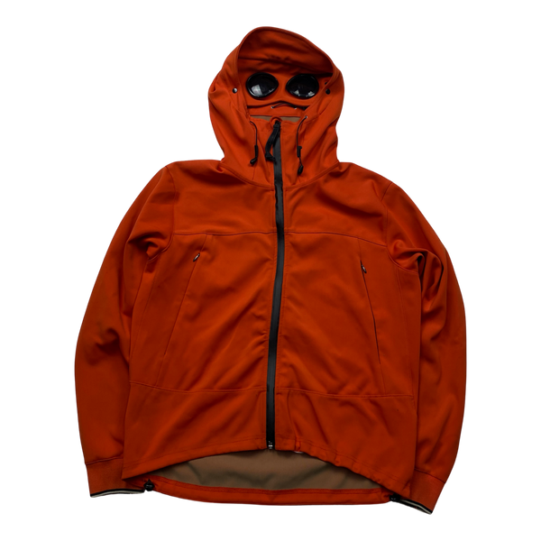 CP Company Orange Soft Shell Goggle Jacket - Large