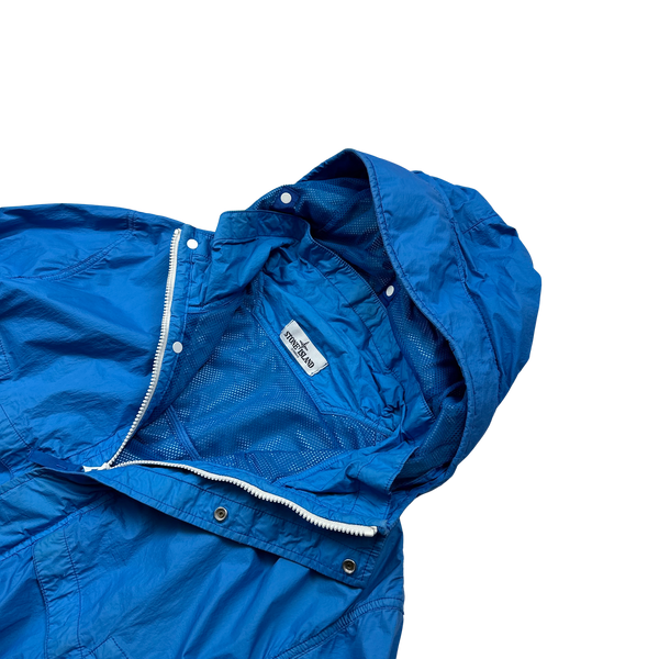 Stone Island 2013 Blue Membrana TC Hooded Jacket - XXL