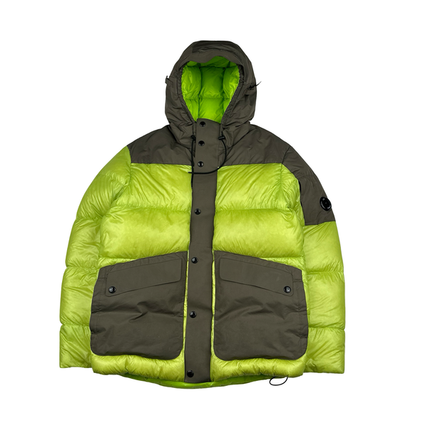 CP Company Green/Khaki DD Shell Lens Viewer Jacket - Large