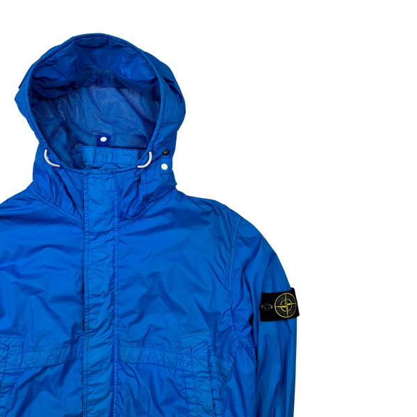 Stone Island 2013 Blue Membrana TC Hooded Jacket - XXL