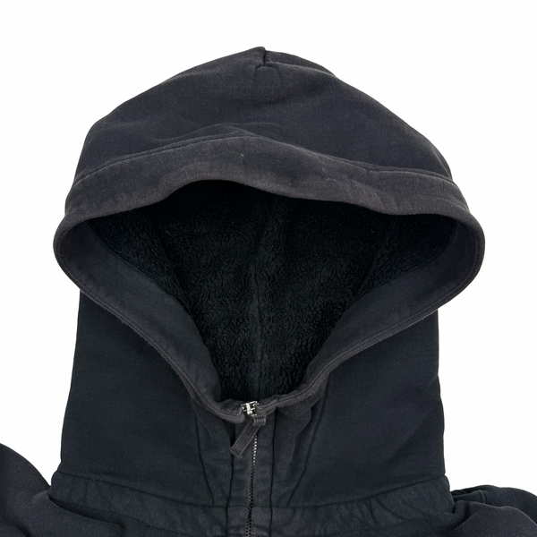 Stone Island 2009 Grey Cotton Full Zipped Hoodie - XXL