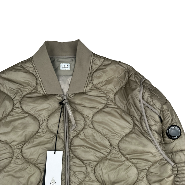 CP Company Tan DD Shell Liner Quilted Jacket - XL