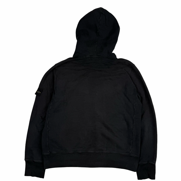 Stone Island 2009 Grey Cotton Full Zipped Hoodie - XXL