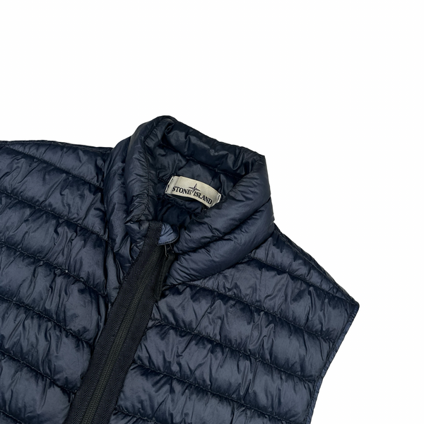 Stone Island 2014 Navy Down Filled Gilet - Medium