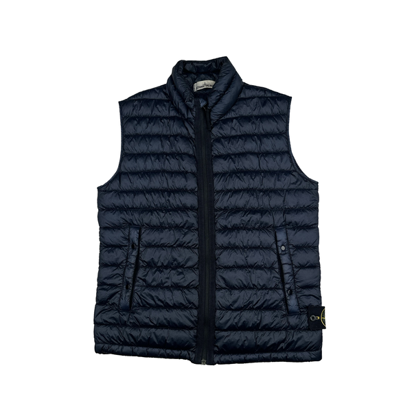 Stone Island 2014 Navy Down Filled Gilet - Medium