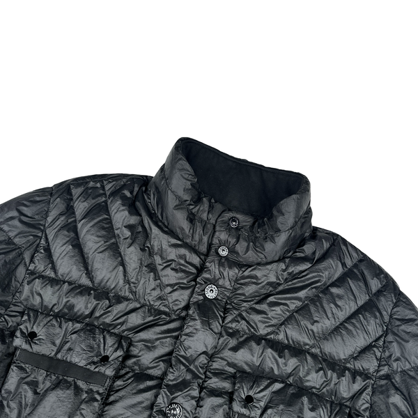 Stone Island 2012 Black Garment Dyed Puffer Jacket - 3XL