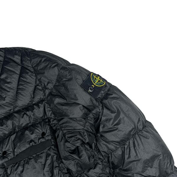 Stone Island 2012 Black Garment Dyed Puffer Jacket - 3XL