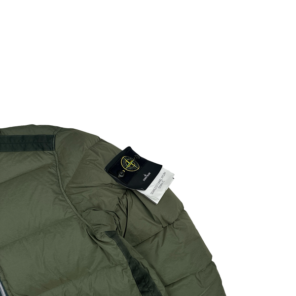 Stone Island 2024 Green Seamless Tunnel Nylon Down TC Jacket - Small