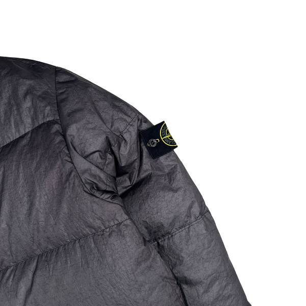 Stone Island 2003 Vintage Down Filled Navy Nylon Jacket - Large