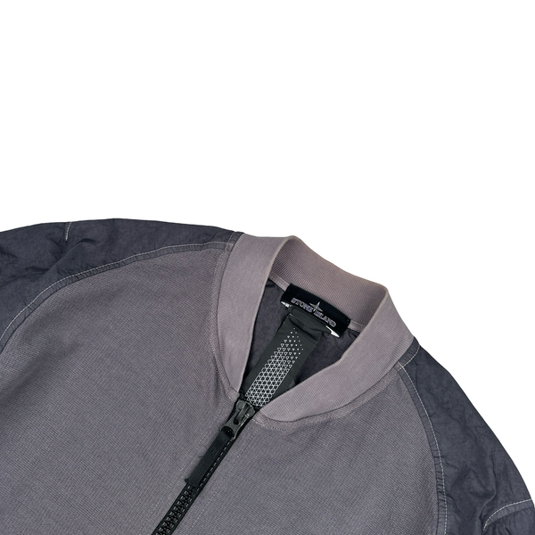 Stone Island 2020 Shadow Project Nylon Sleeve Zipped Jumper - Medium