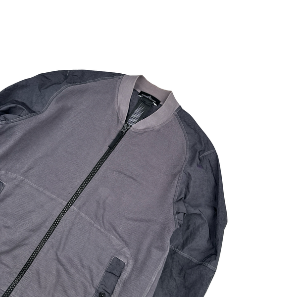 Stone Island 2020 Shadow Project Nylon Sleeve Zipped Jumper - Medium