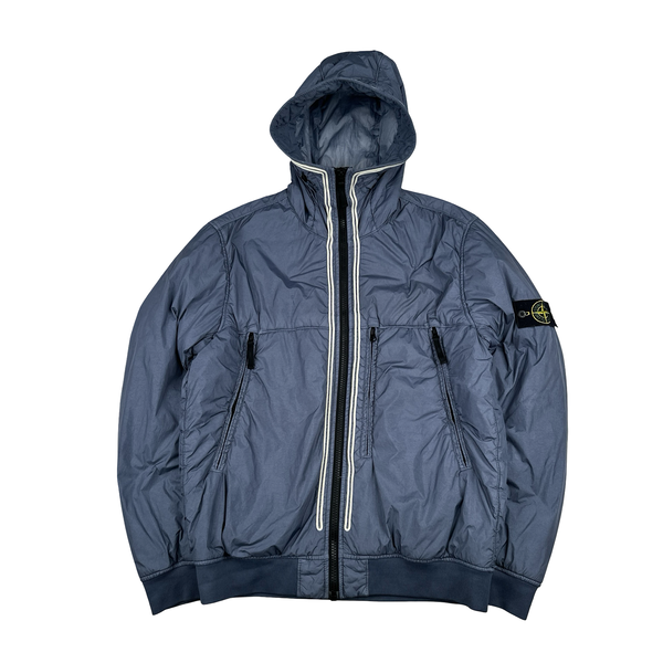 Stone Island 2019 Periwinkle Crinkle Reps NY Jacket - XL