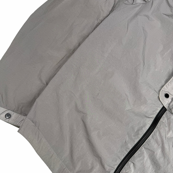 CP Company Silver Grey Chrome R Goggle Jacket - Small