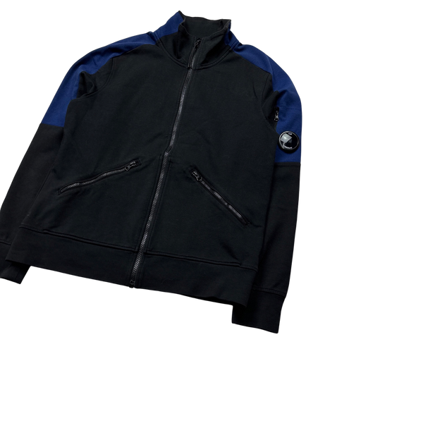 CP Company Black T Track Top Jumper - Small