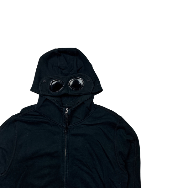 CP Company Dark Navy Zipped Cotton Goggle Jacket - XXL