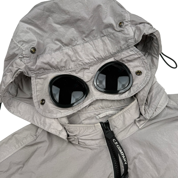 CP Company Silver Grey Chrome R Goggle Jacket - Small