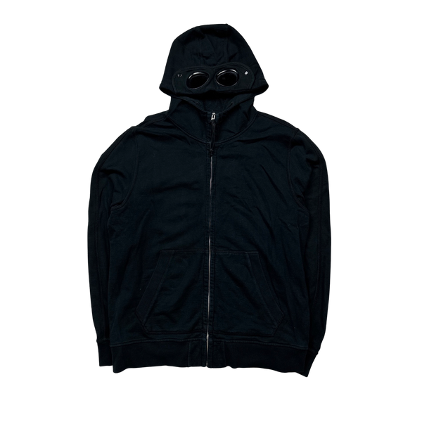 CP Company Dark Navy Zipped Cotton Goggle Jacket - XXL