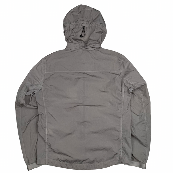 CP Company Silver Grey Chrome R Goggle Jacket - Small