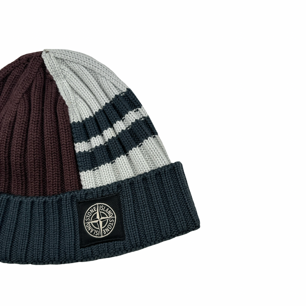 Stone Island 2019 Patterned Wool Knit Beanie