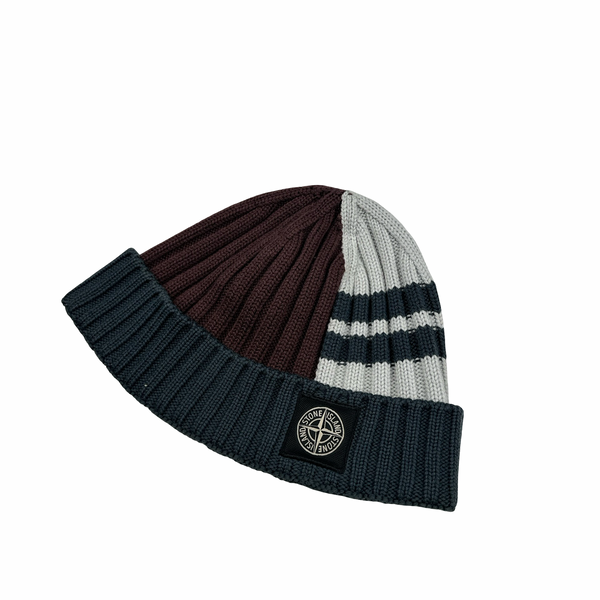 Stone Island 2019 Patterned Wool Knit Beanie