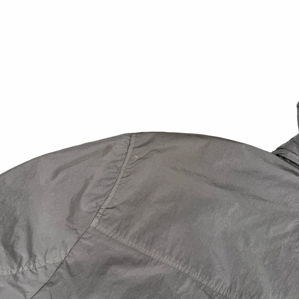 CP Company Silver Grey Chrome R Goggle Jacket - Small