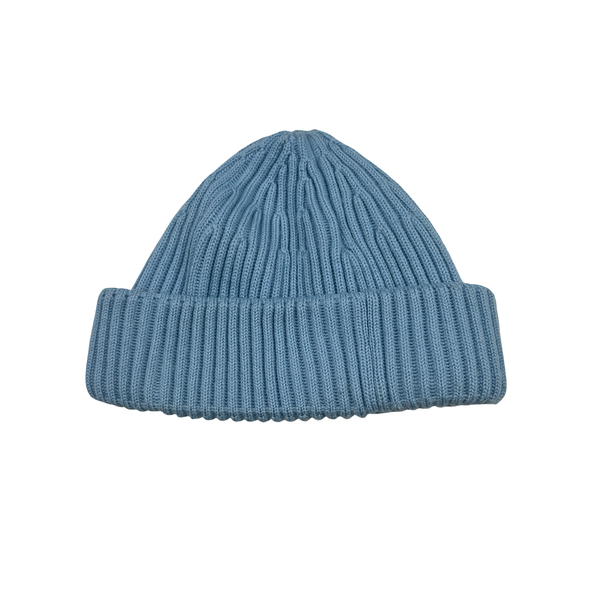 Stone Island 2023 Blue Lana Wool Beanie Hat