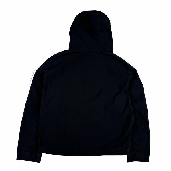 Stone Island Navy 2026 Light Compact Touch Poly-TC Hooded Jacket - Medium