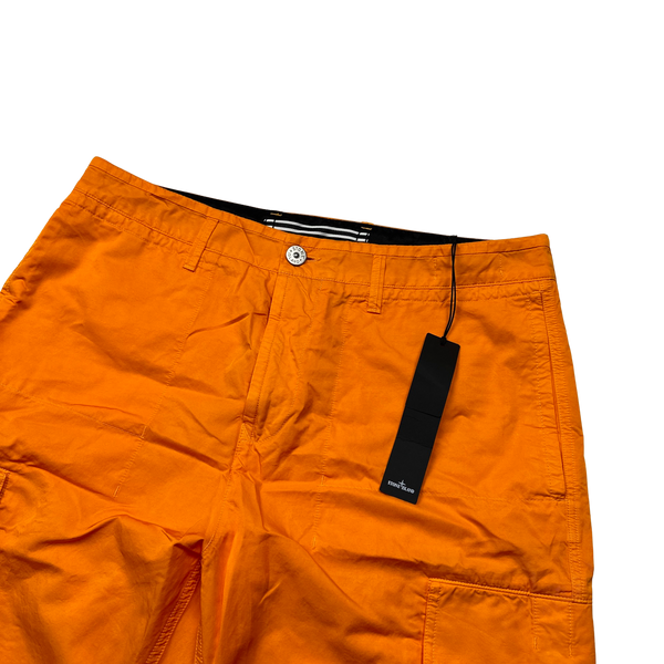 Stone Island 2023 Orange Regular Fit Cargo Twill TC Trousers - 34"