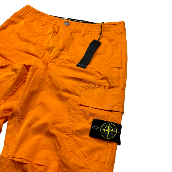 Stone Island 2023 Orange Regular Fit Cargo Twill TC Trousers - 34"