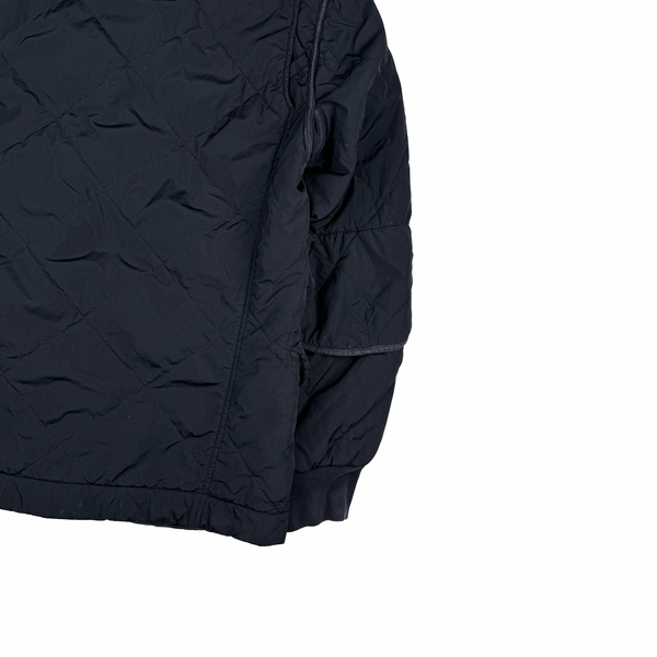 CP Company Navy 2009 Nylon Riot Mask Insulated Diamond Quilt Jacket - XL