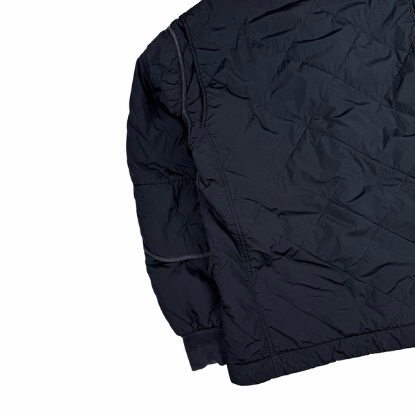CP Company Navy 2009 Nylon Riot Mask Insulated Diamond Quilt Jacket - XL