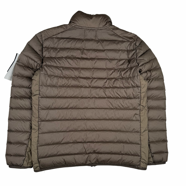 Stone Island 2024 Chocolate Loom Woven Chambers R Nylon Down-TC Puffer Jacket - Medium