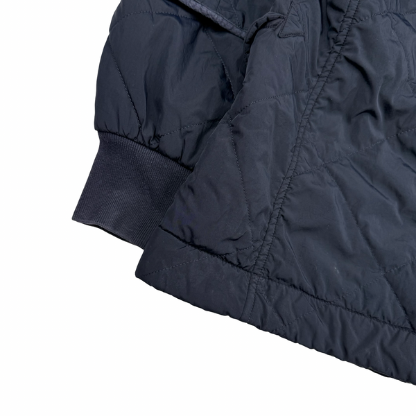 CP Company Navy 2009 Nylon Riot Mask Insulated Diamond Quilt Jacket - XL