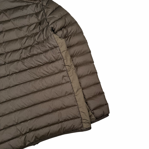 Stone Island 2024 Chocolate Loom Woven Chambers R Nylon Down-TC Puffer Jacket - Medium