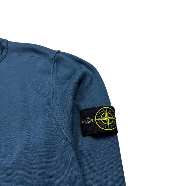 Stone Island 2023 Steel Blue Knitted Crewneck - XL