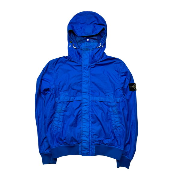 Stone Island 2013 Blue Membrana TC Hooded Jacket - Large