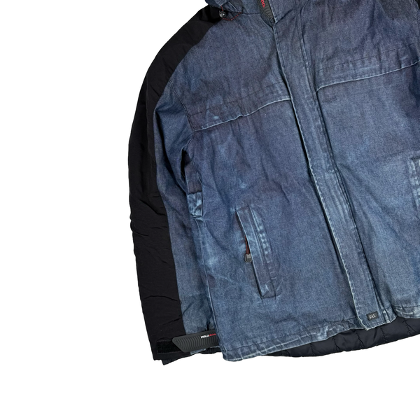 Ralph Lauren Polo Jeans Denim Snowboard Insulated Hooded Jacket - Medium