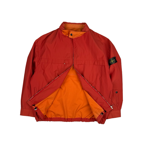 Stone Island 1989 No Season Marina Vintage Orange/Red Cotton Blend Jacket - XL