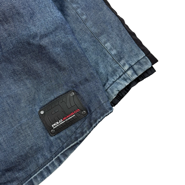 Ralph Lauren Polo Jeans Denim Snowboard Insulated Hooded Jacket - Medium