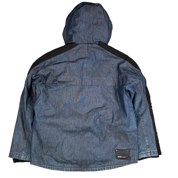 Ralph Lauren Polo Jeans Denim Snowboard Insulated Hooded Jacket - Medium