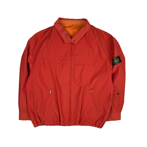 Stone Island 1989 No Season Marina Vintage Orange/Red Cotton Blend Jacket - XL
