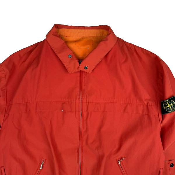 Stone Island 1989 No Season Marina Vintage Orange/Red Cotton Blend Jacket - XL