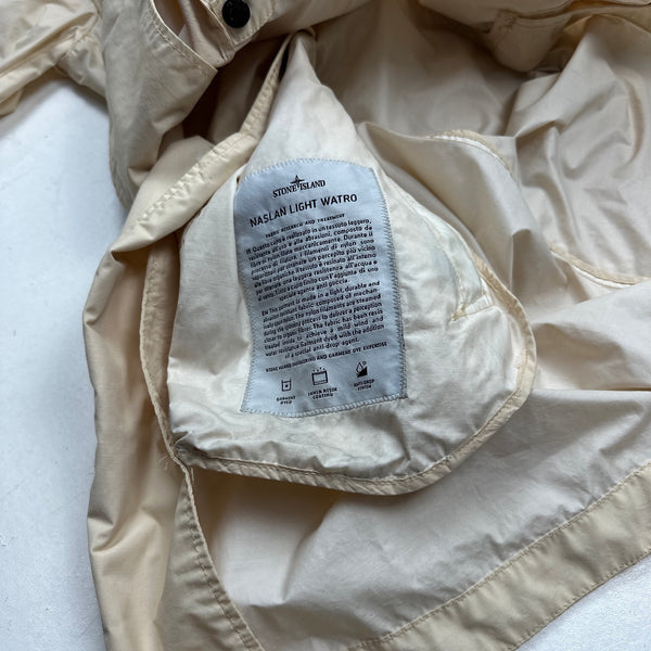 Stone Island 2021 Naslan Light Watro Cream Jacket - Large