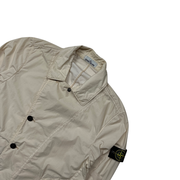 Stone Island 2021 Naslan Light Watro Cream Jacket - Large