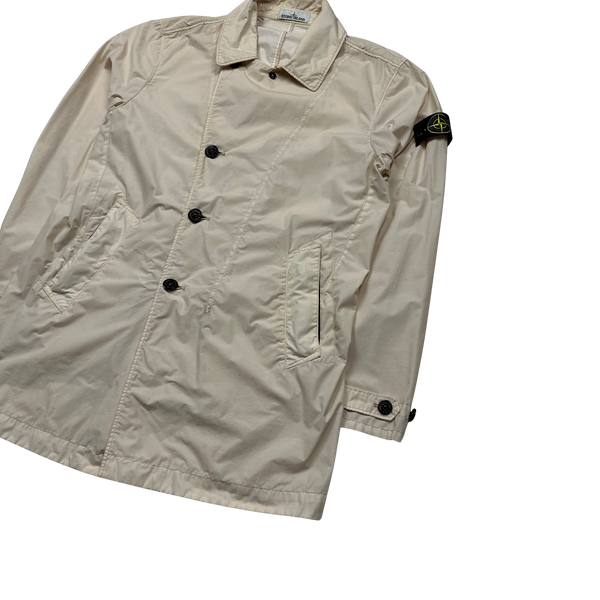Stone Island 2021 Naslan Light Watro Cream Jacket - Large