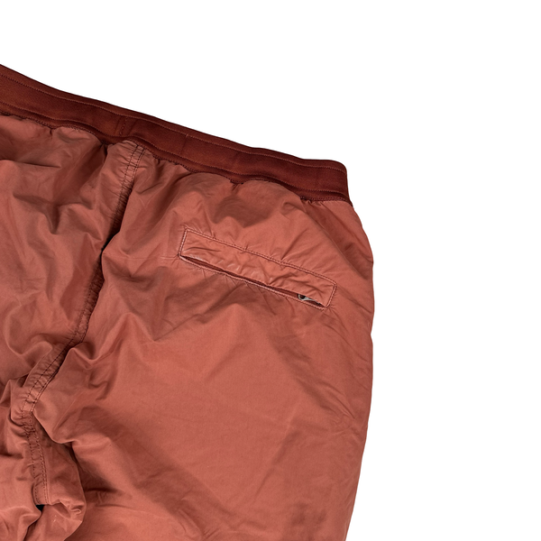 Stone Island 2019 Burnt Red Regular Fit David TC Light Fleece Pile Cargo Trousers - Medium